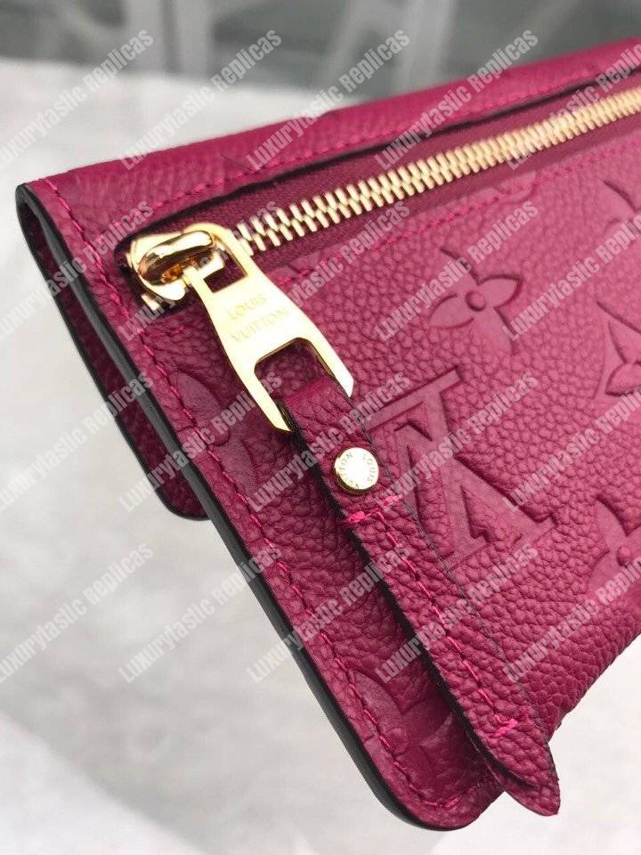 LV Key Pouch Monogram Empreinte Aurore