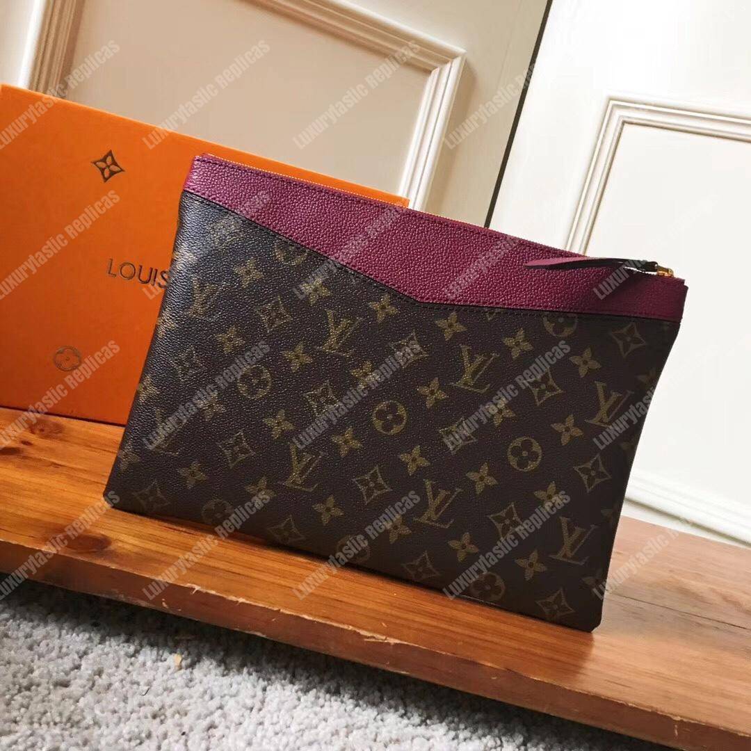 LV Daily Pouch Monogram Raisin