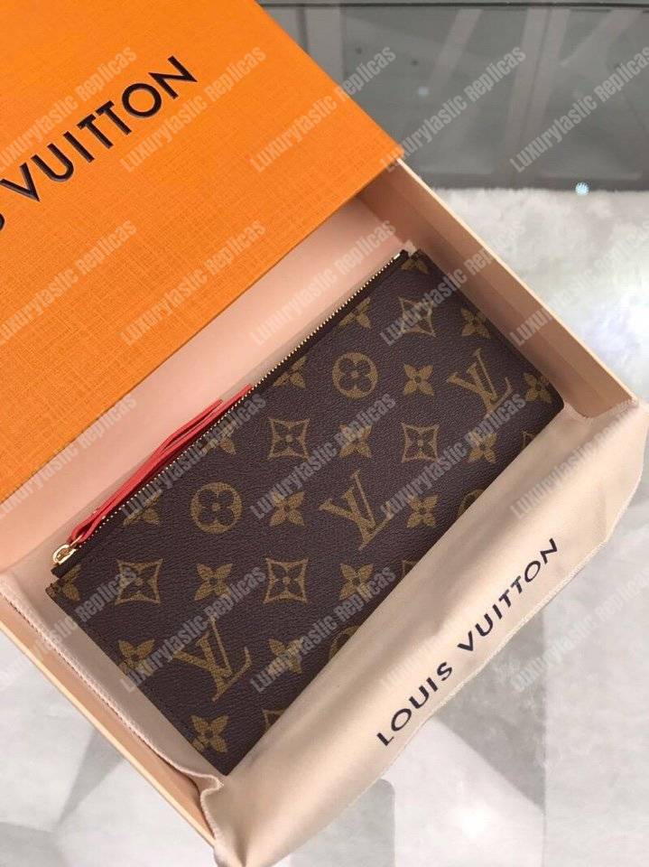 LV Adele Wallet Monogram Canvas Orange