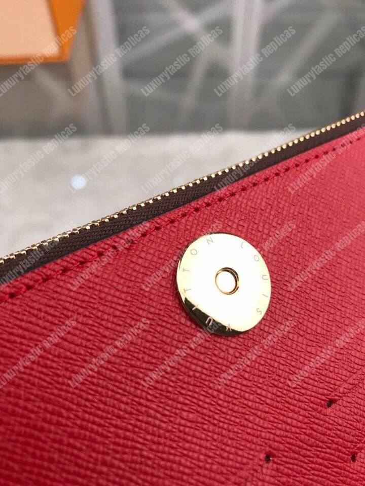 LV Adele Wallet Monogram Canvas Coquelicot