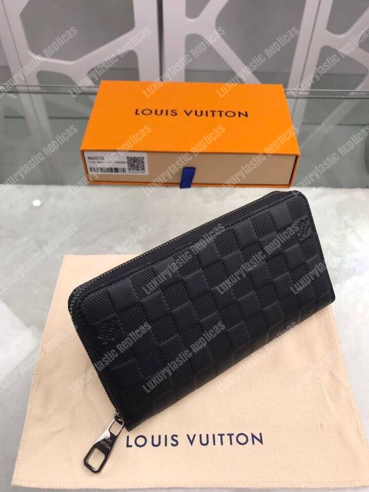 LV Zippy Wallet Damier Infini Leather Onyx