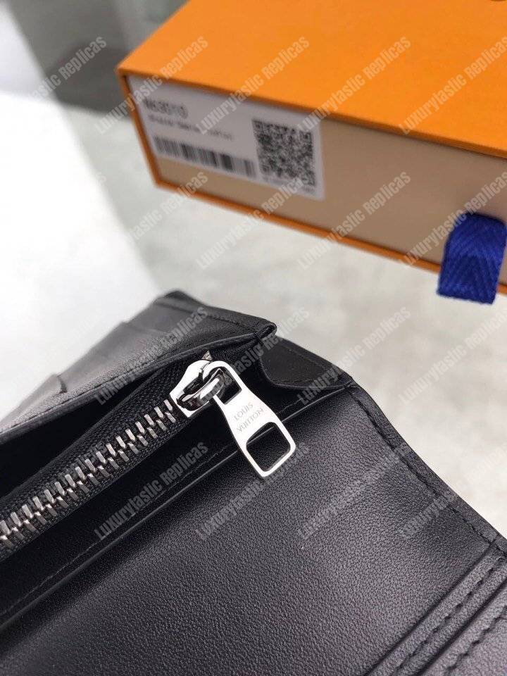 LV Brazza Wallet Damier Infini Leather Onyx