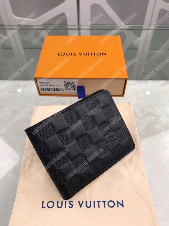 LV Multiple Wallet Damier Infini Leather Onyx