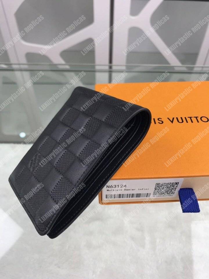 LV Multiple Wallet Damier Infini Leather Onyx