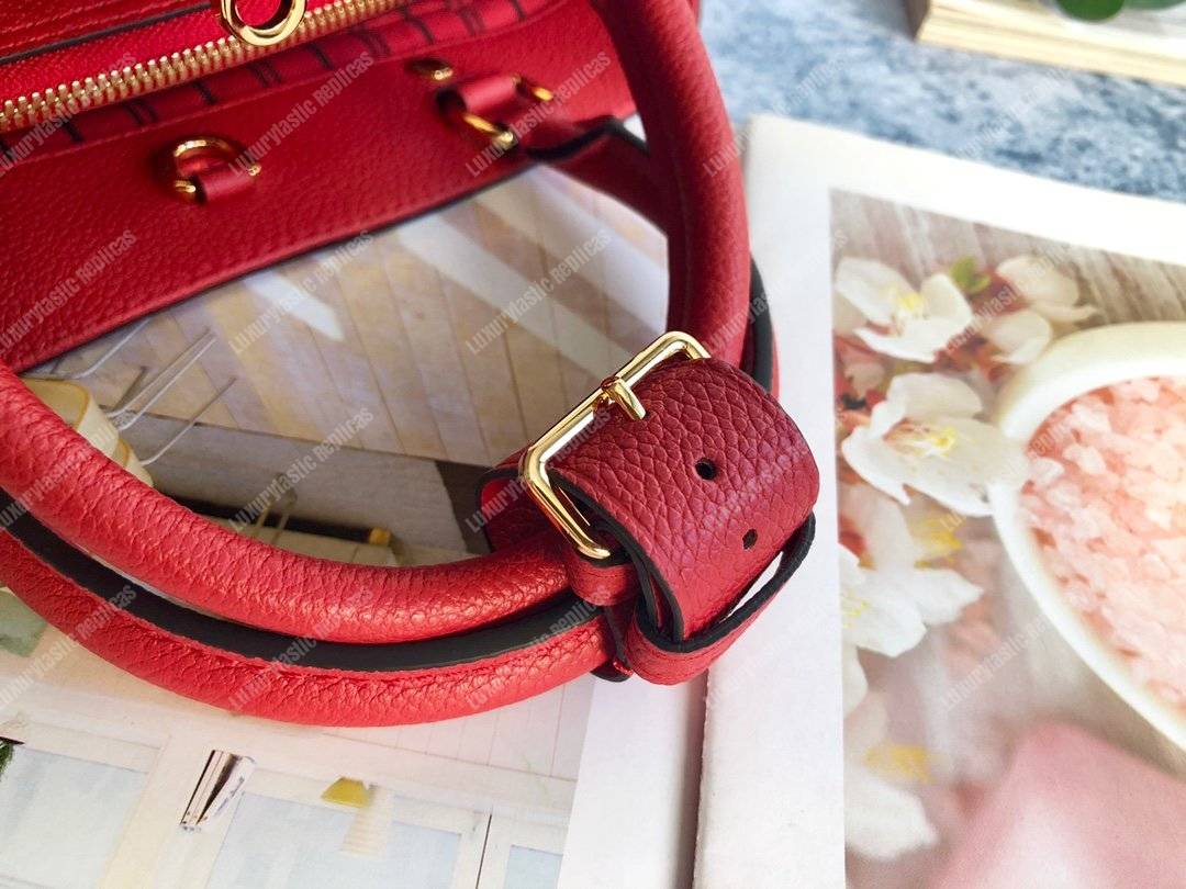 LV Montaigne BB Monogram Empreinte Leather Red