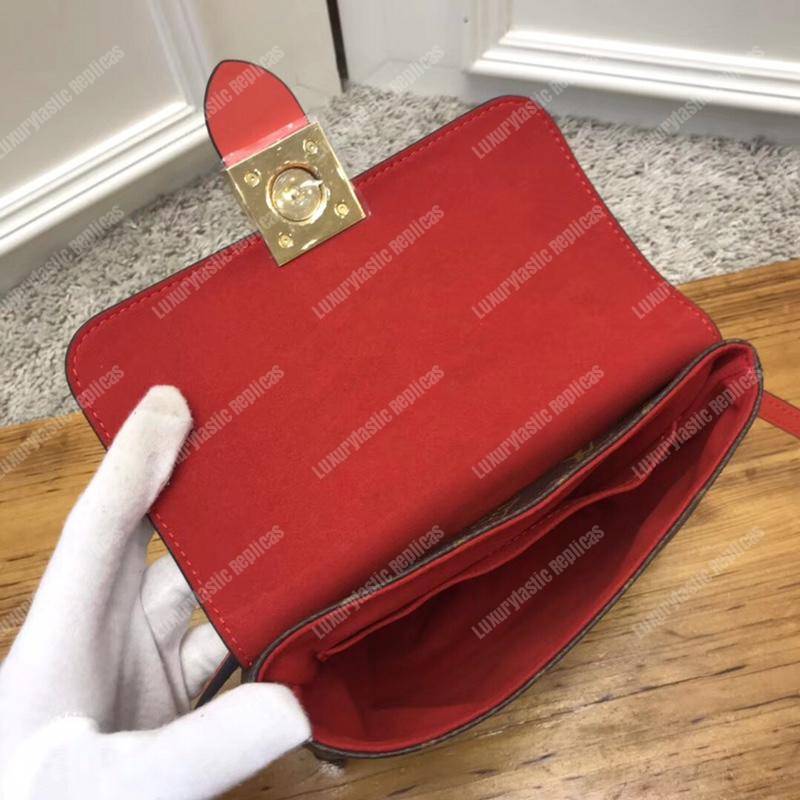 LV Locky BB Monogram Canvas Coquelicot
