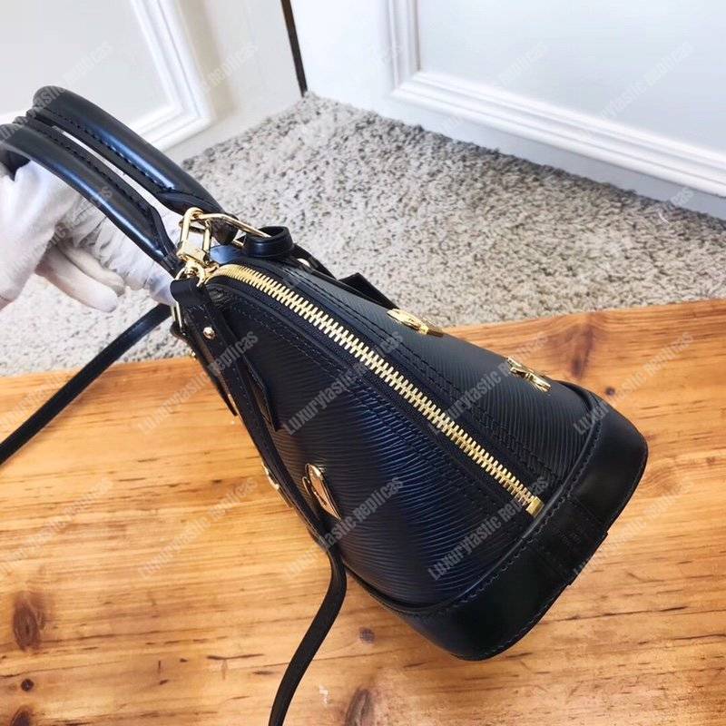 LV Alma BB Epi Leather Love Lock Edition Black