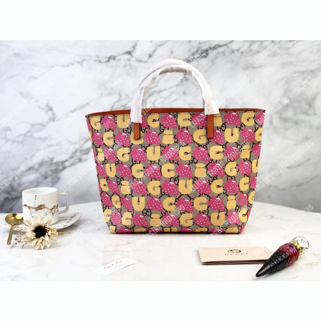 G*u*i children’s gg G*u*i strawberry tote