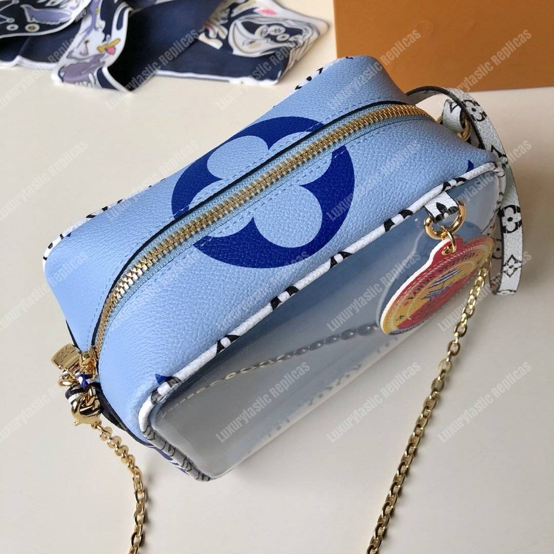 LV Beach Pouch Monogram Summer 2019 Blue