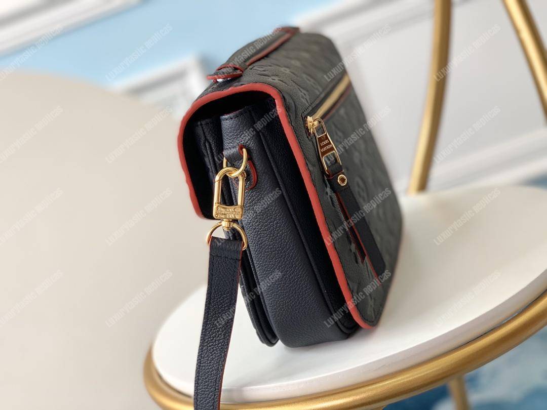LV Pochette Metis Monogram Empreinte Leather Marine Rouge