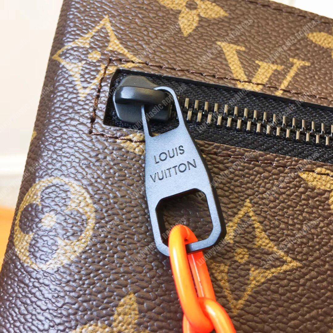 LV A4 Pouch Monogram Brown