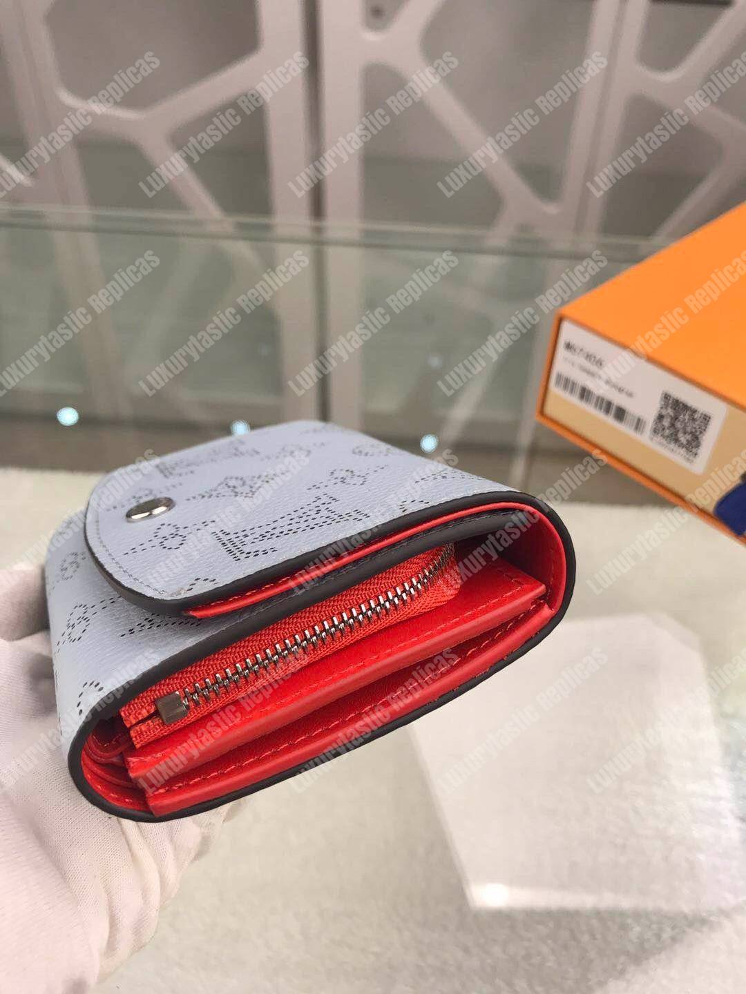 LV Iris Compact Wallet Mahina Bleu Horizon Pumpkin