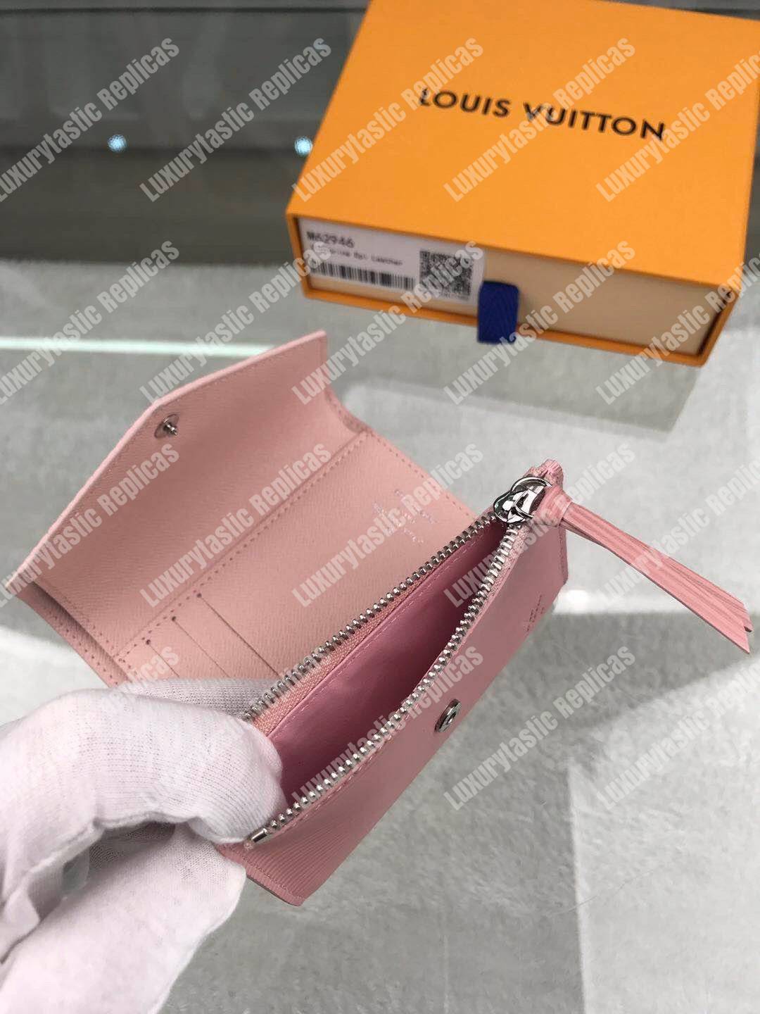 LV Victorine Wallet Epi Leather Rose Ballerine Pink