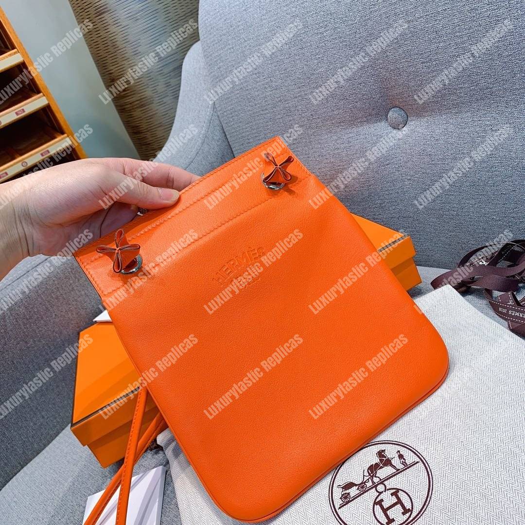 H**mes aline mini bag swift orange