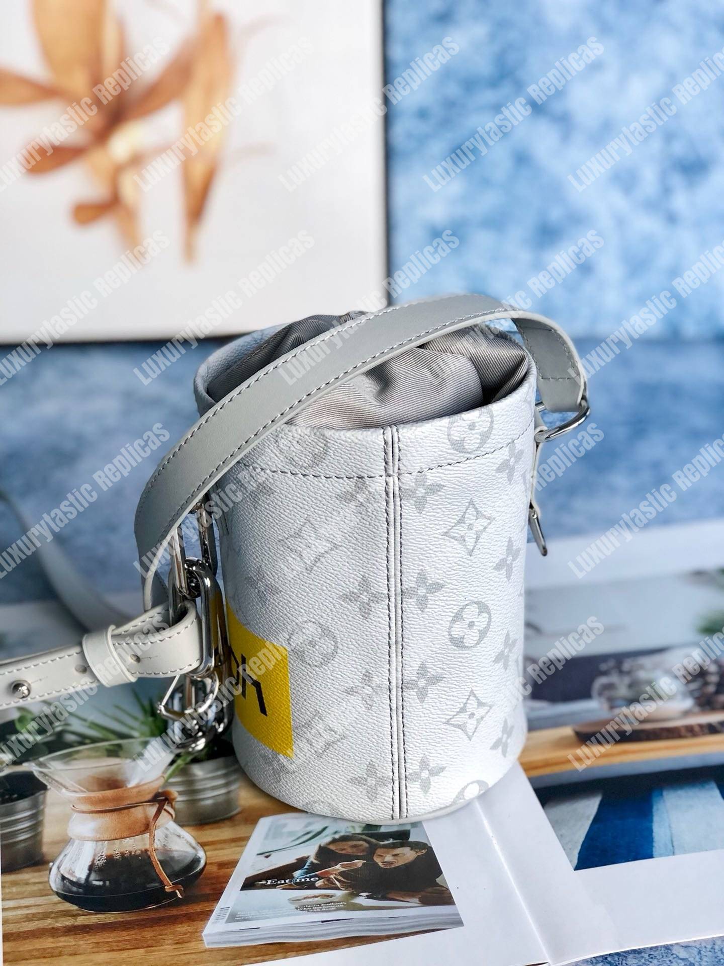 LV Chalk Nano Bag Monogram White