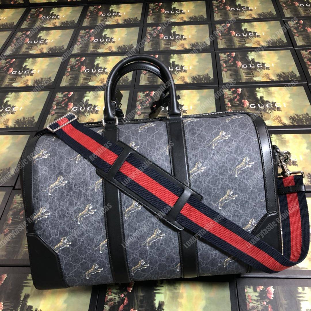G*u*i bestiary carry-on duffle with tigers