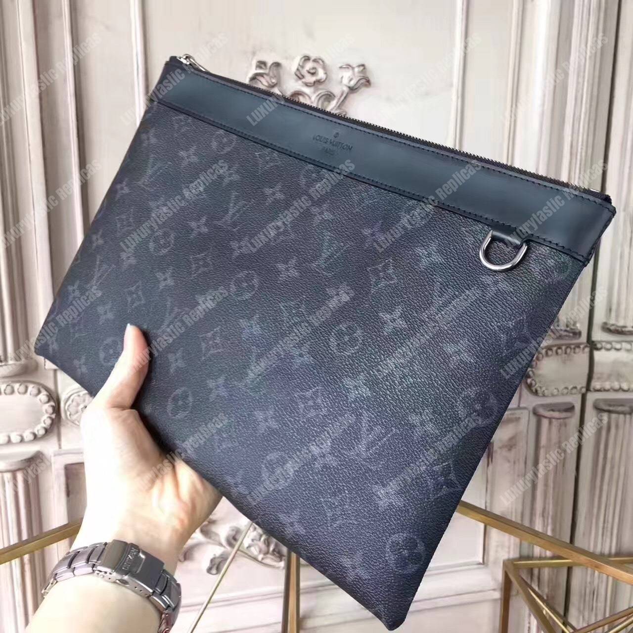 LV Designer Leather Pochette for Men