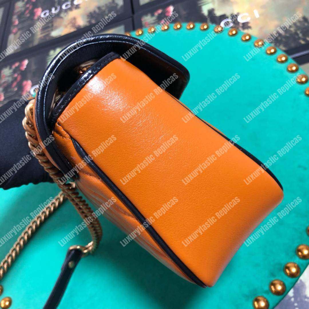 G*u*i gg marmont small shoulder bag cognac