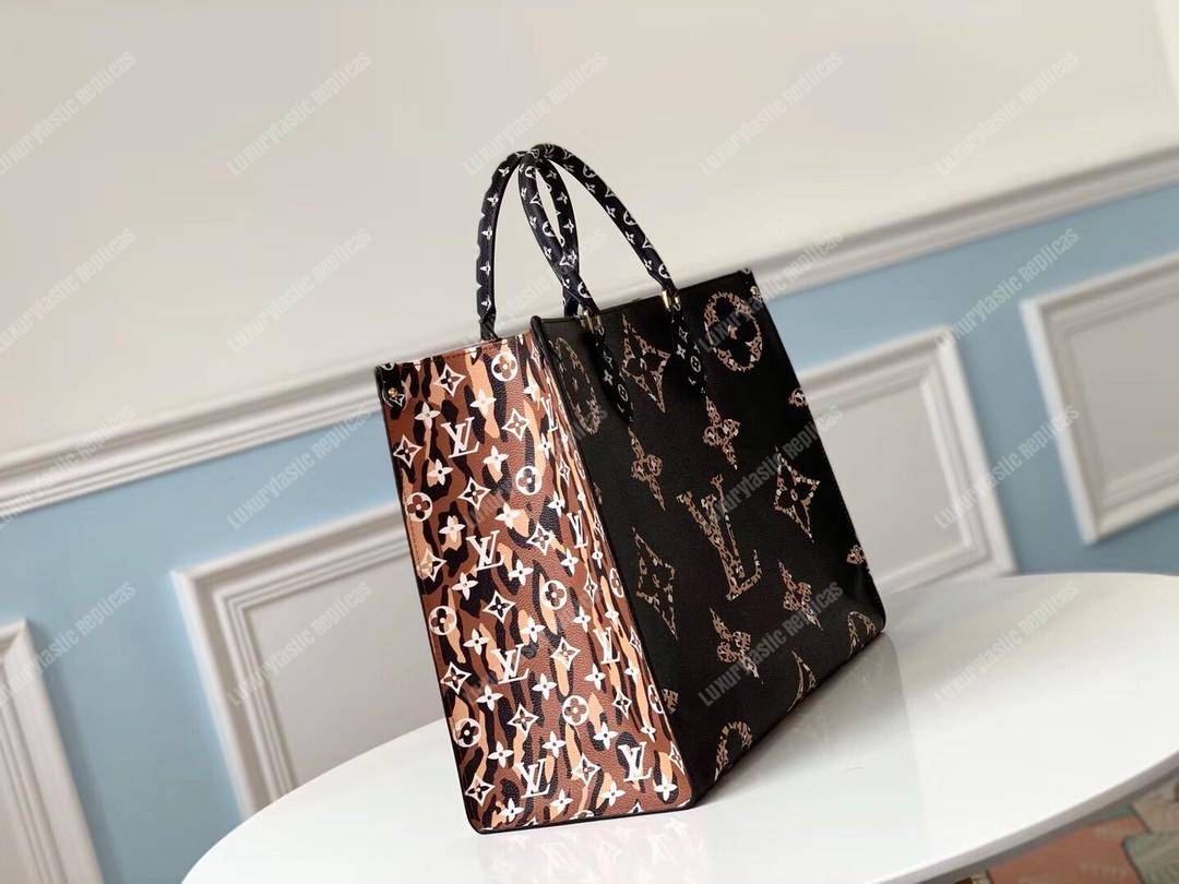 LV Onthego Monogram Black/White GM