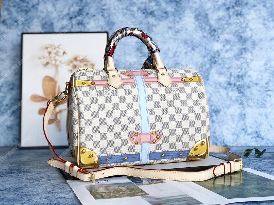 LV Speedy Bandouliere 30 Damier Azur Summer 2018