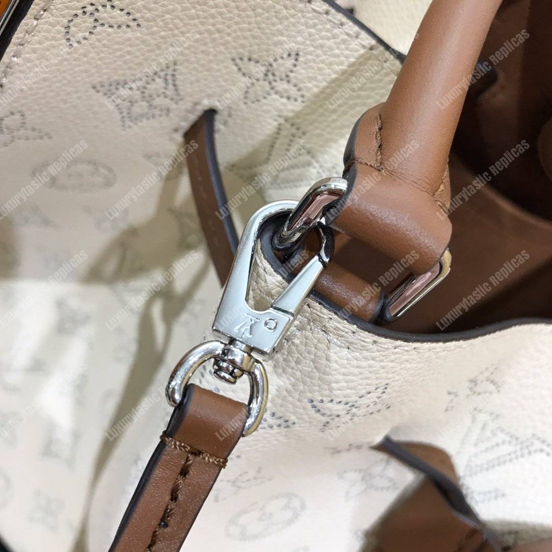 LV Girolata Handbag Mahina Creme