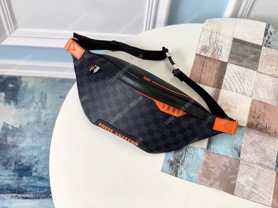 LV Damier Cobalt Canvas Race Discovery Bumbag