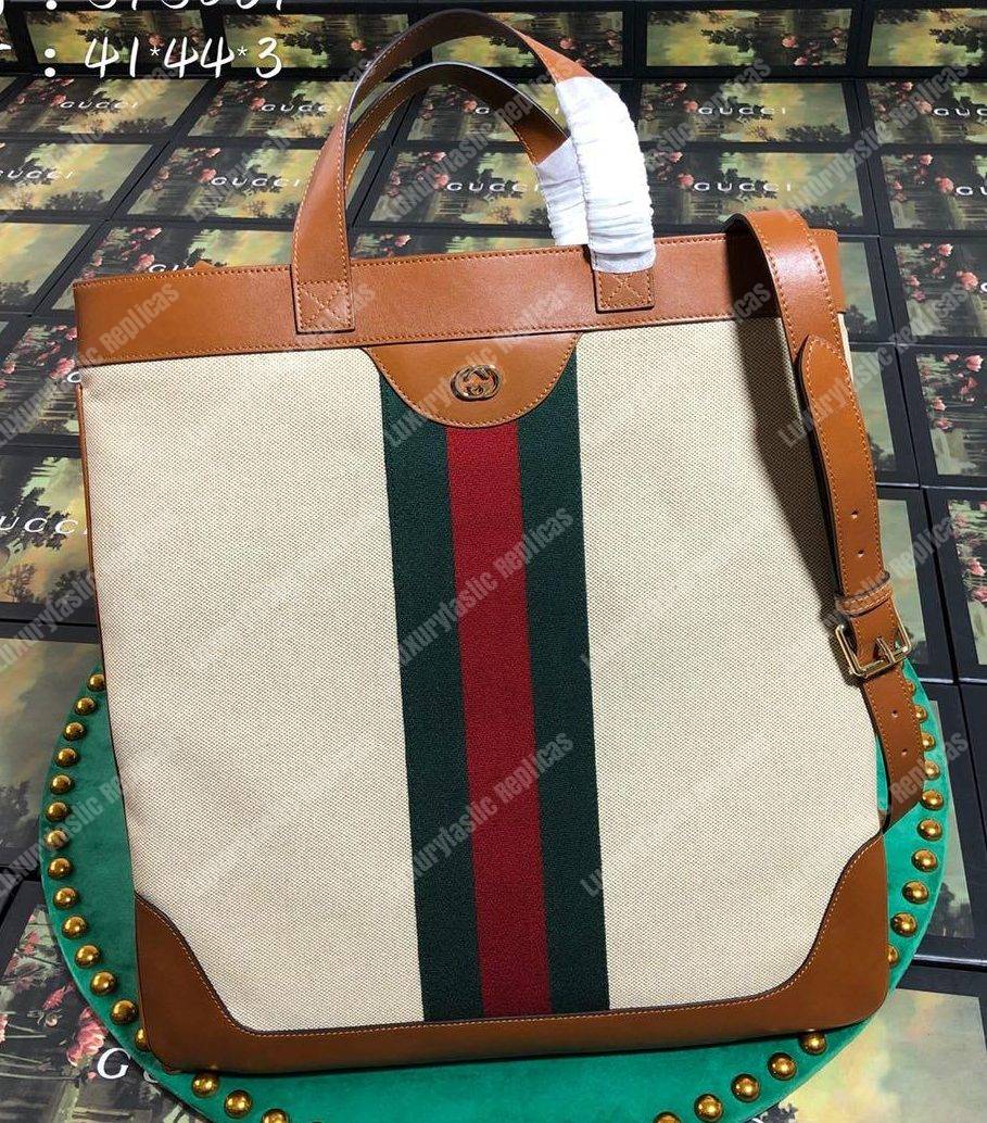 G*u*i large vintage canvas tote