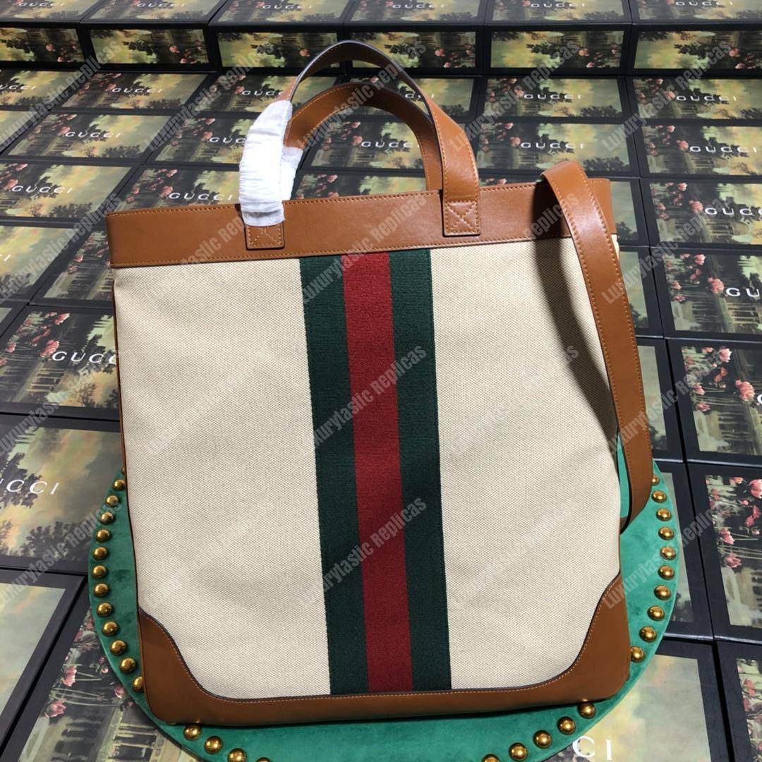 G*u*i large vintage canvas tote