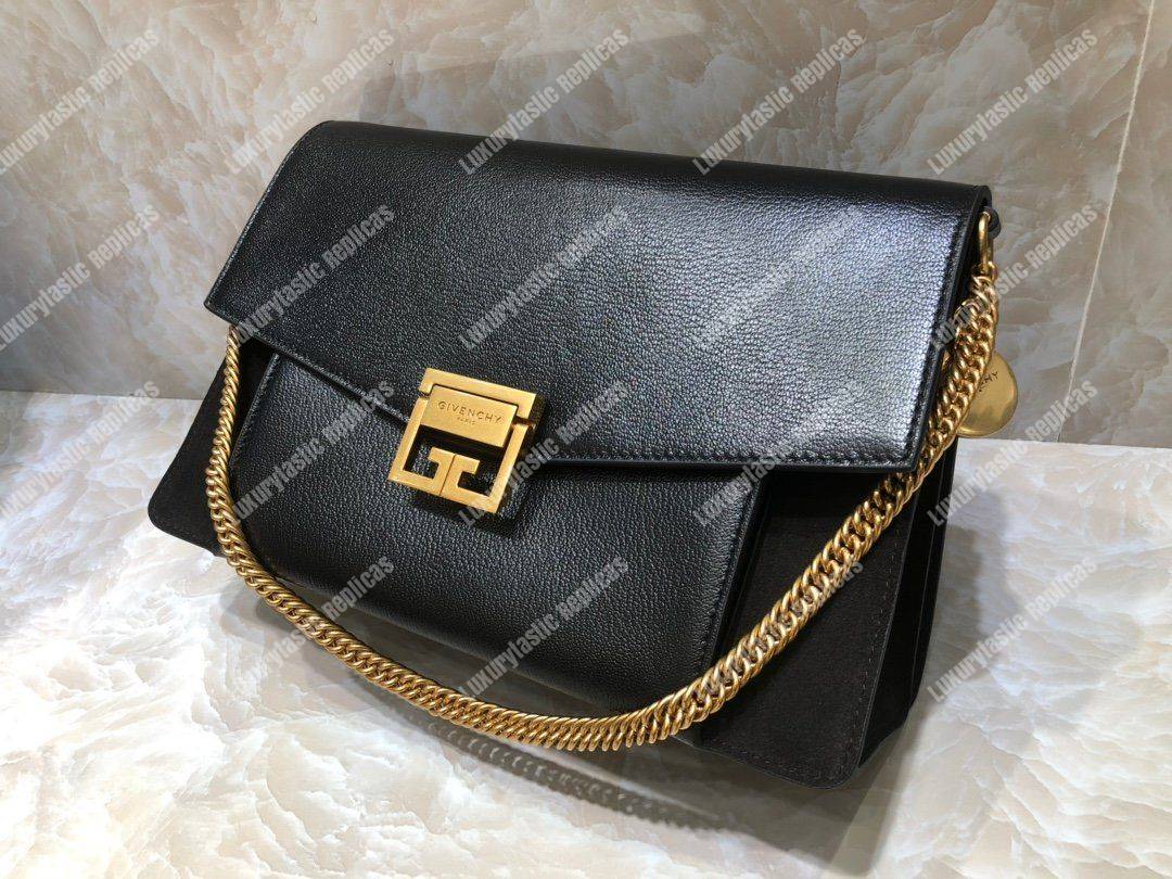 Givenchy Medium GV3 Bag In Leather And Suede Black