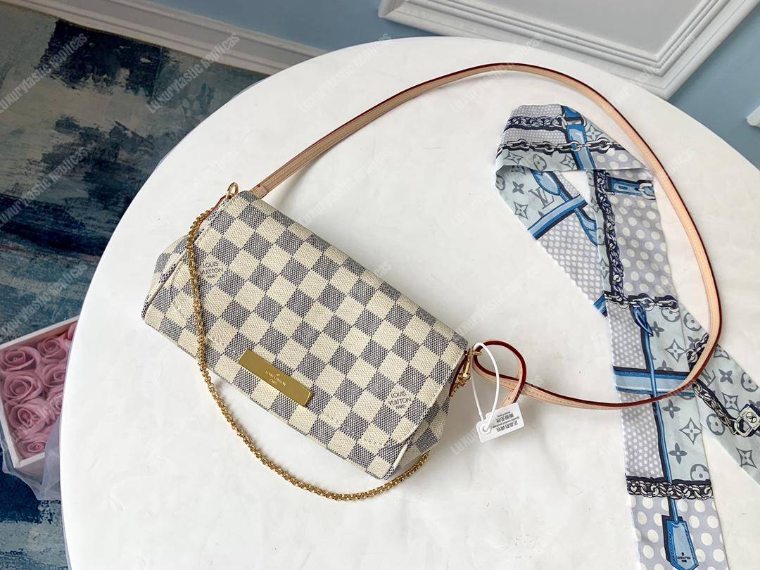 LV Favorite PM Damier Azur