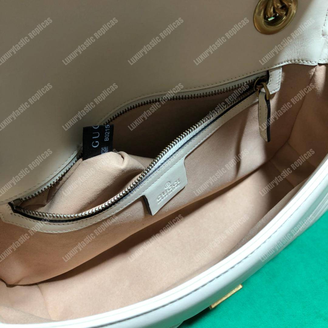G*u*i gg marmont small shoulder bag white