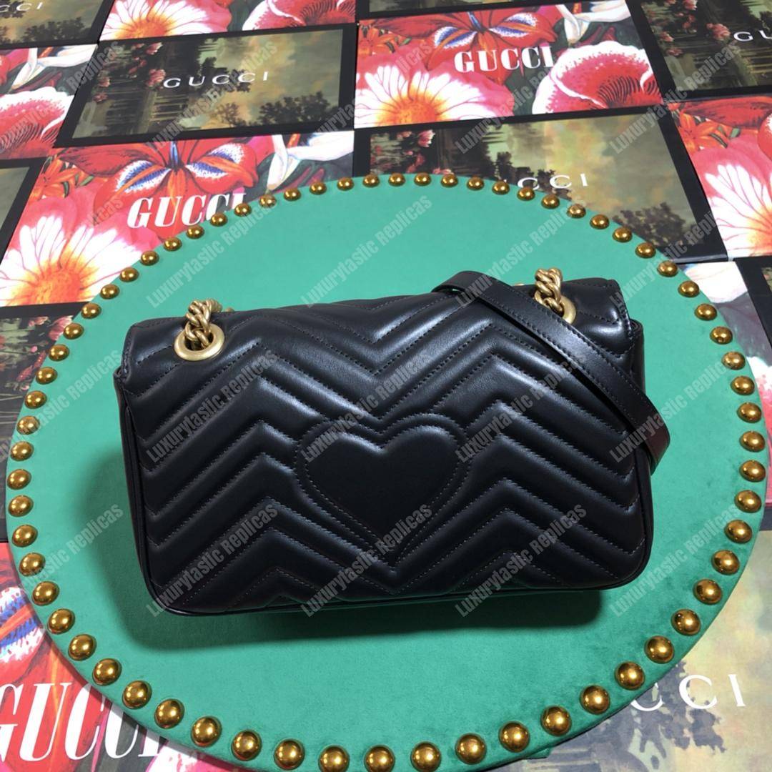 G*u*i gg marmont small shoulder bag black