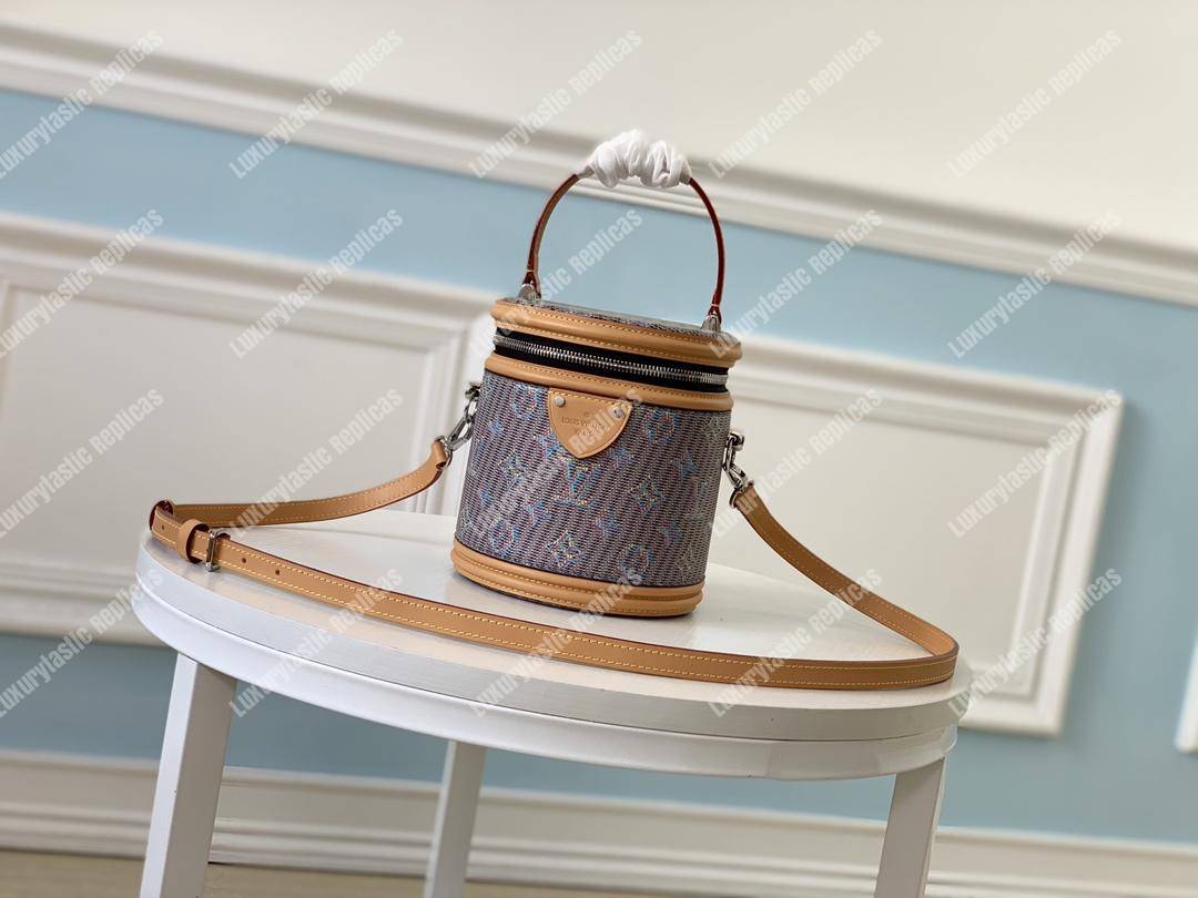 LV Cannes Monogram Pop Print Blue