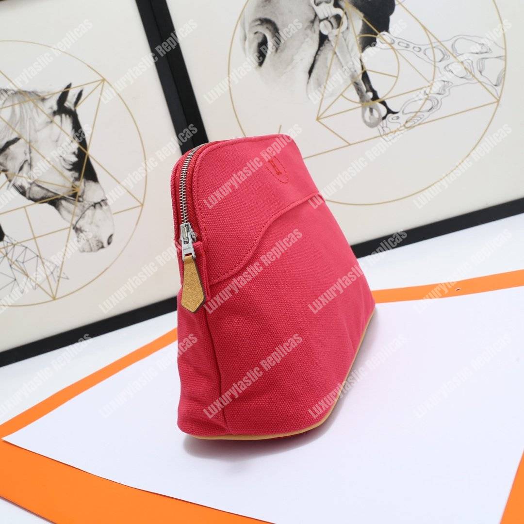 H**mes bolide travel case medium model fuchsia