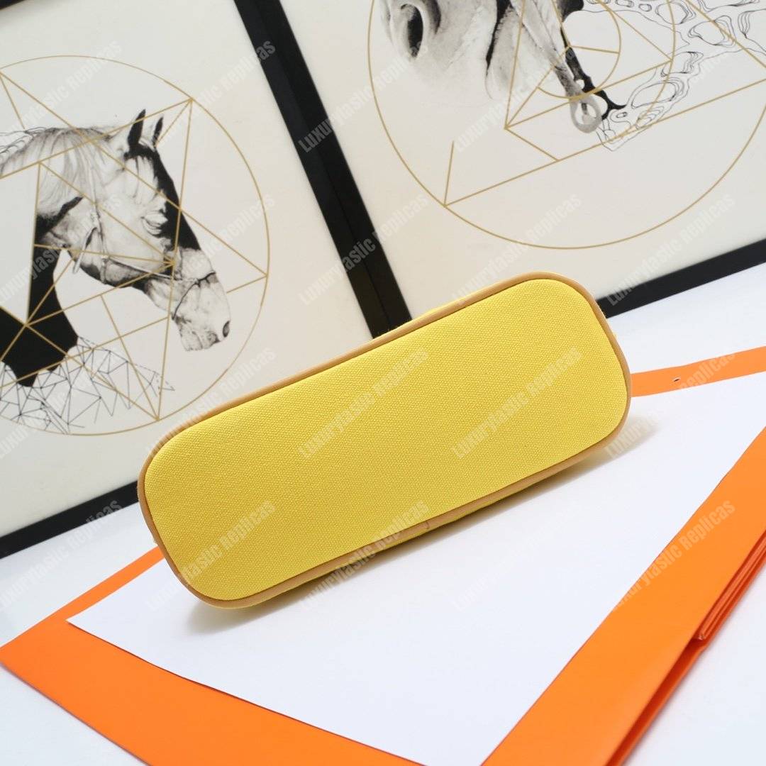 H**mes bolide travel case medium model yellow