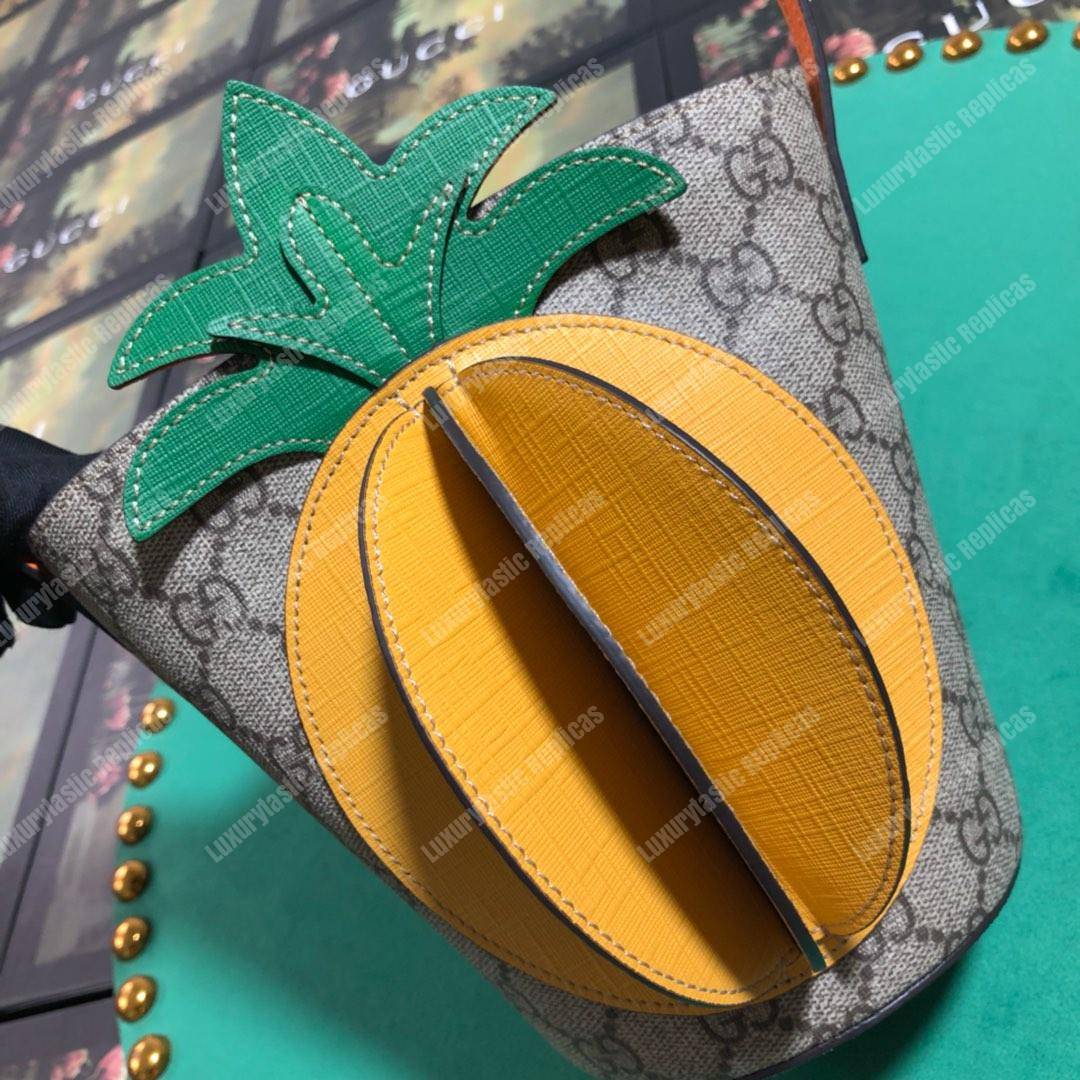G*u*i children’s gg bucket bag with pineapple
