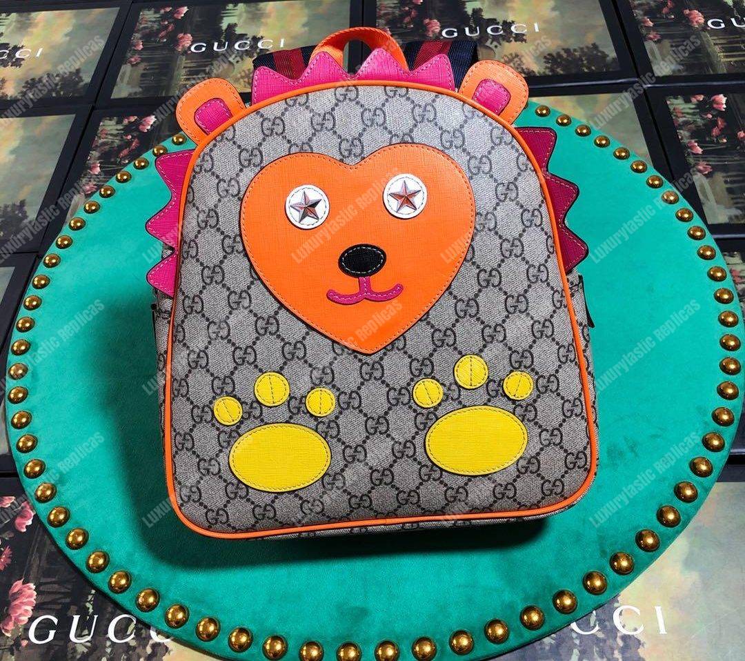 G*u*i children’s gg sup*e hedgehog backpack
