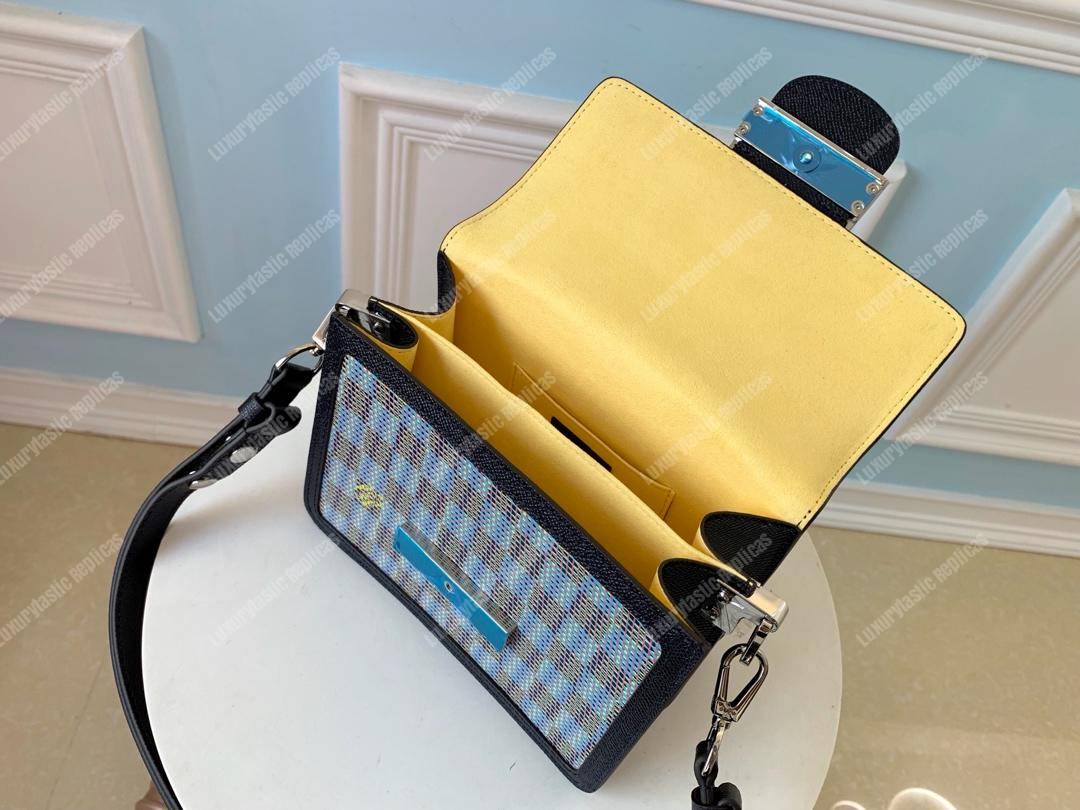 LV Mini Dauphine Blue Monogram Handbag