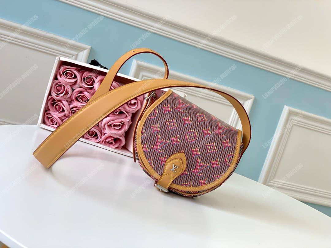 LV Tambourin Monogram LV Pop Print Pink