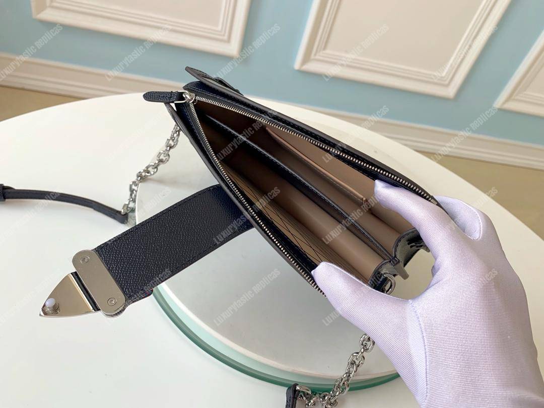LV Trunk Clutch Blue Monogram