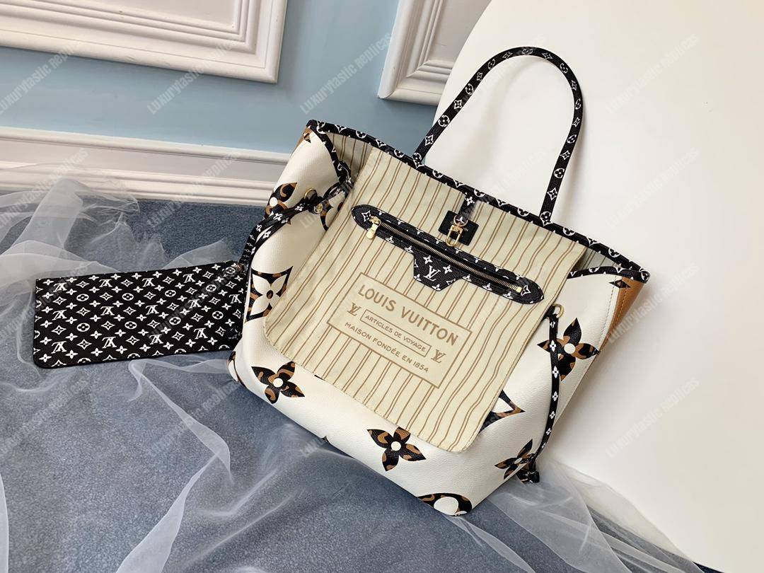 LV Neverfull MM Totes Monogram Ivoire