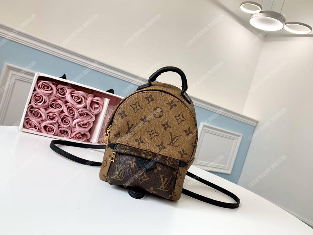 LV Palm Springs Mini Monogram Reverse Canvas