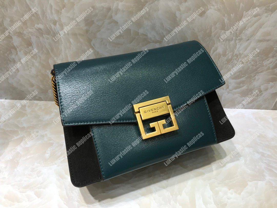 Givenchy Small GV3 Bag In Box Leather Green