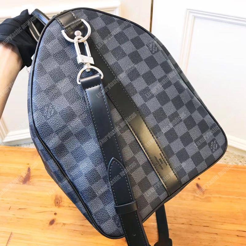 LV Keepall Bandouliere 50 Damier Graphite Canvas