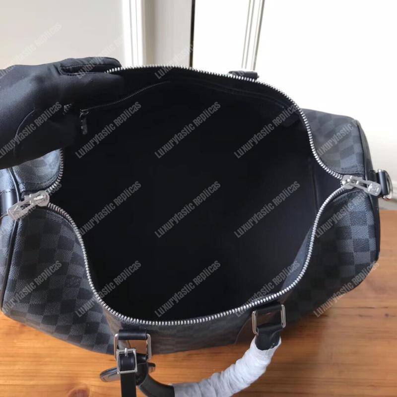 LV Keepall Bandouliere 45 Damier Graphite Canvas
