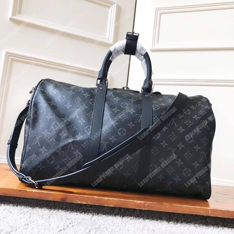 LV Keepall Bandouliere 45 Monogram Eclipse
