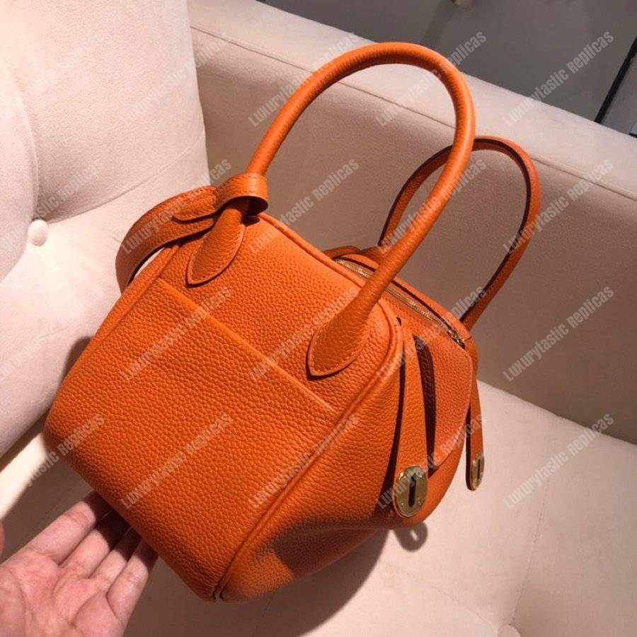 H**mes lindy 26 bag clemence orange
