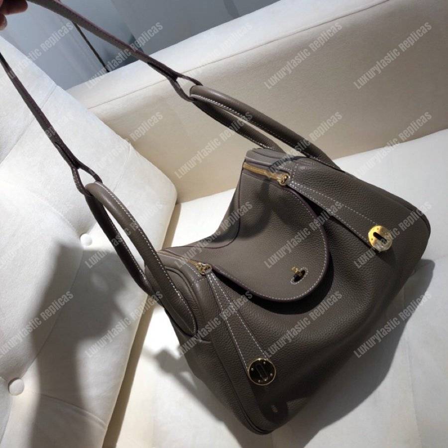 H**mes lindy 26 bag clemence etain