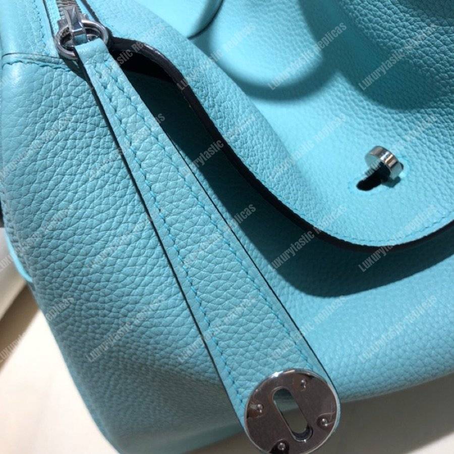 H**mes lindy 26 bag clemence blue atoll