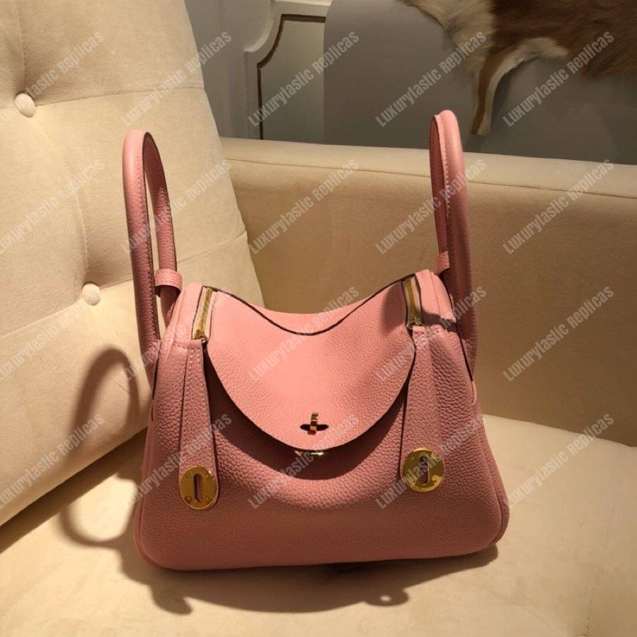 H**mes lindy 26 bag clemence sakura pink